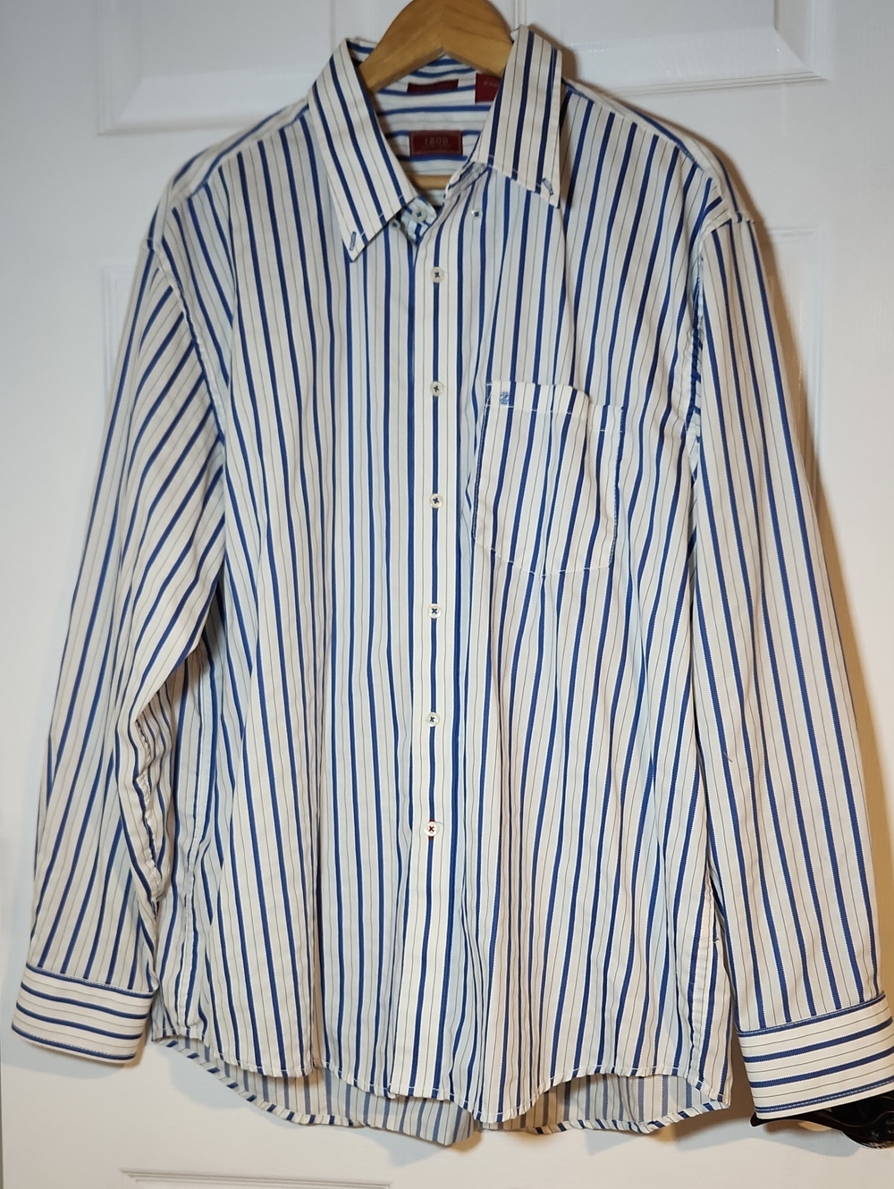 Izod Vertical Stripe Dress Shirt